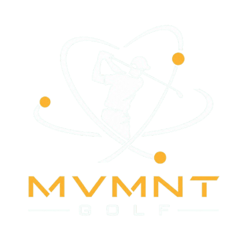 MVMNT Golf logo with golfer silhouette