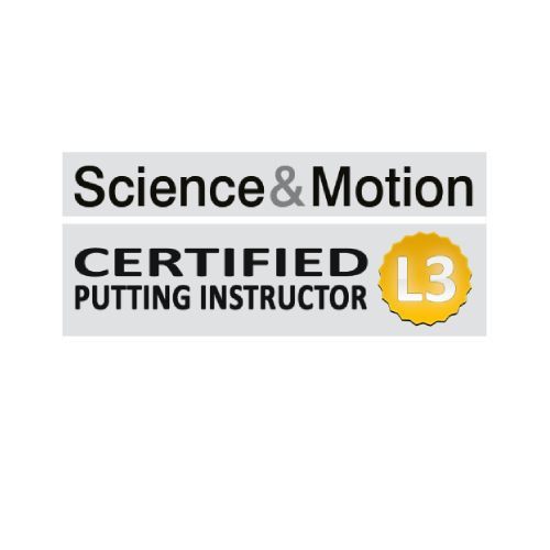 Science and Motion certified L3 putting instructor badge
