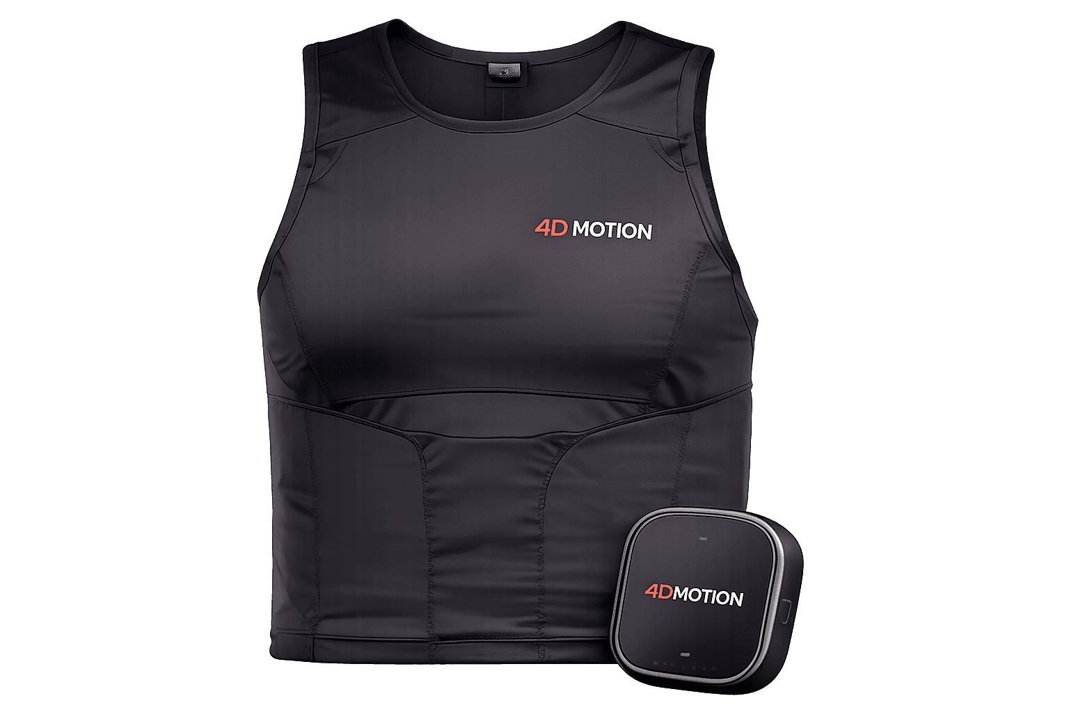 Black 4D Motion EMS vest with controller